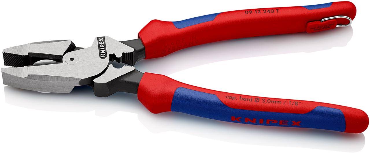 Kraft-Kombizange "Lineman's Pliers" TT, Öse, Kabel-Einziehhilfe, schwarz, 240 mm-1