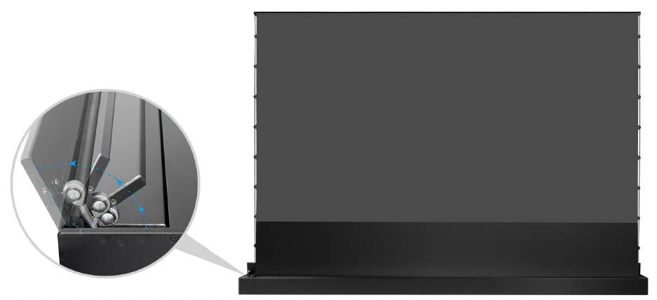 celexon UST Hochkontrast Bodenscheren Leinwand - HomeCinema Plus, 100" schwarz-3