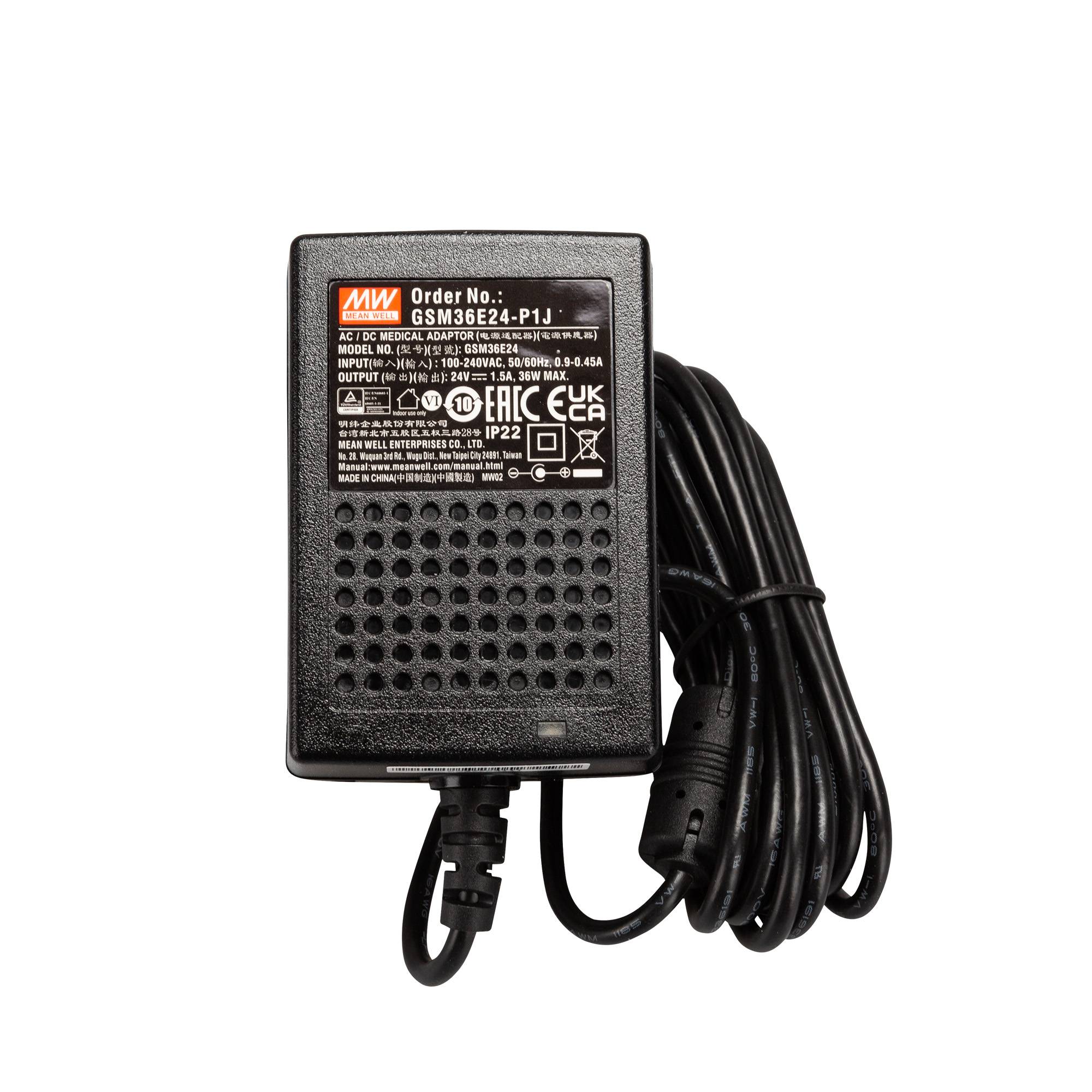 Mean Well GSM36E medical Stecker SNT 36W 24V/1,5A-1