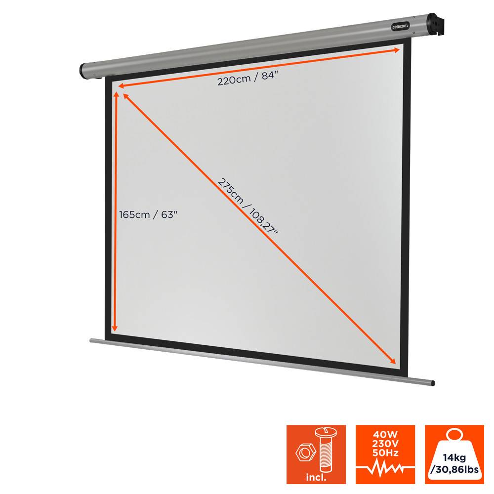 celexon Leinwand Motor HomeCinema 220 x 165 cm-3