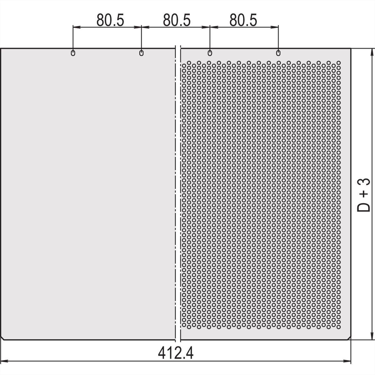 SCHROFF Abdeckbleche - ABDECKBLECH 400T GESCHLOSSEN-1