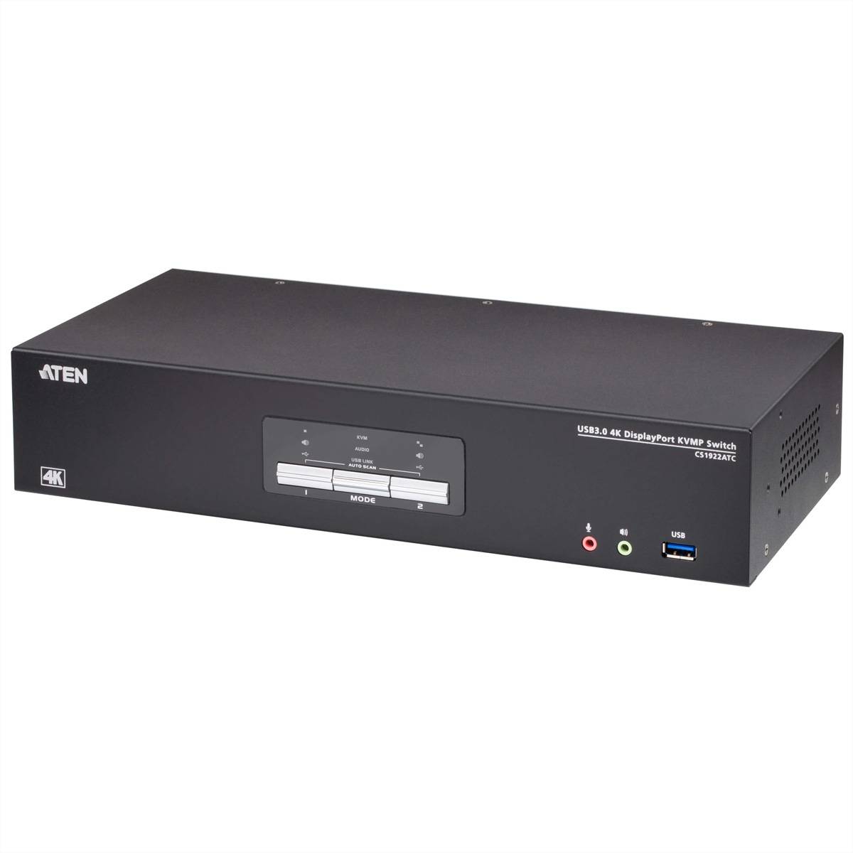 ATEN CS1922ATC 2-Port USB 3.0 4K DisplayPort KVM Switch für ATC-0