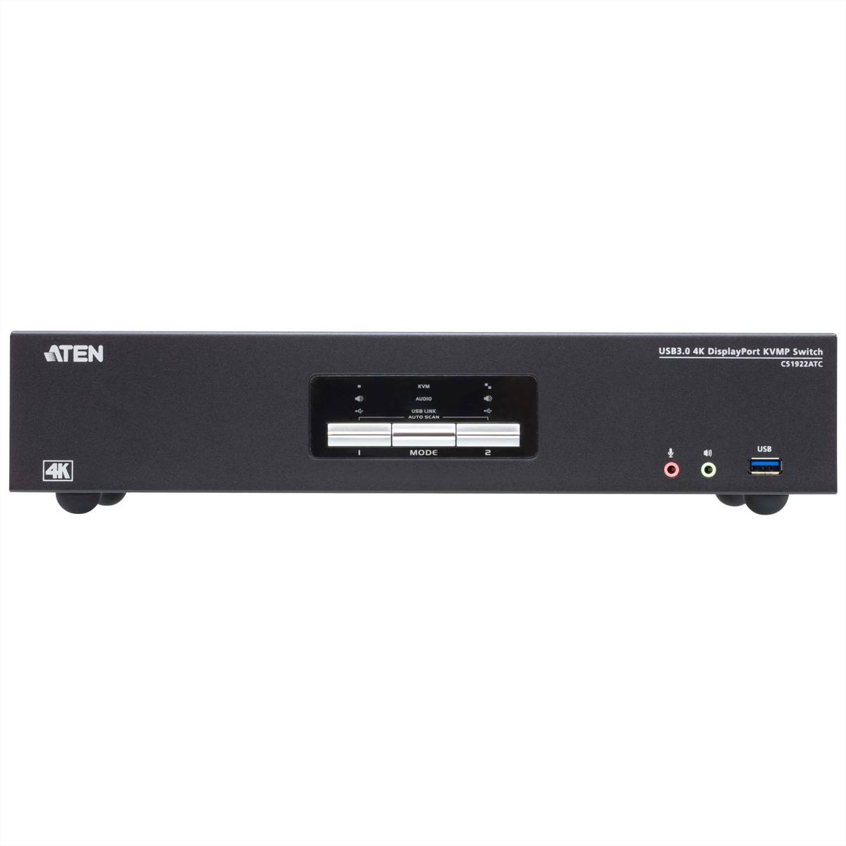 ATEN CS1922ATC 2-Port USB 3.0 4K DisplayPort KVM Switch für ATC-2