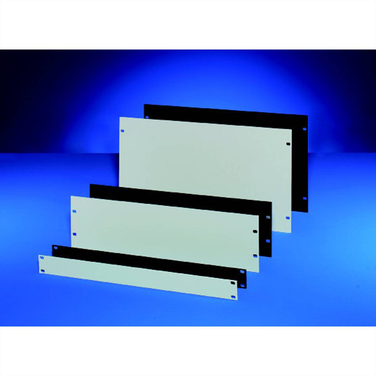 SCHROFF 19"-Frontplatten - BLINDPLATTE 19" 4HE RAL7035-1