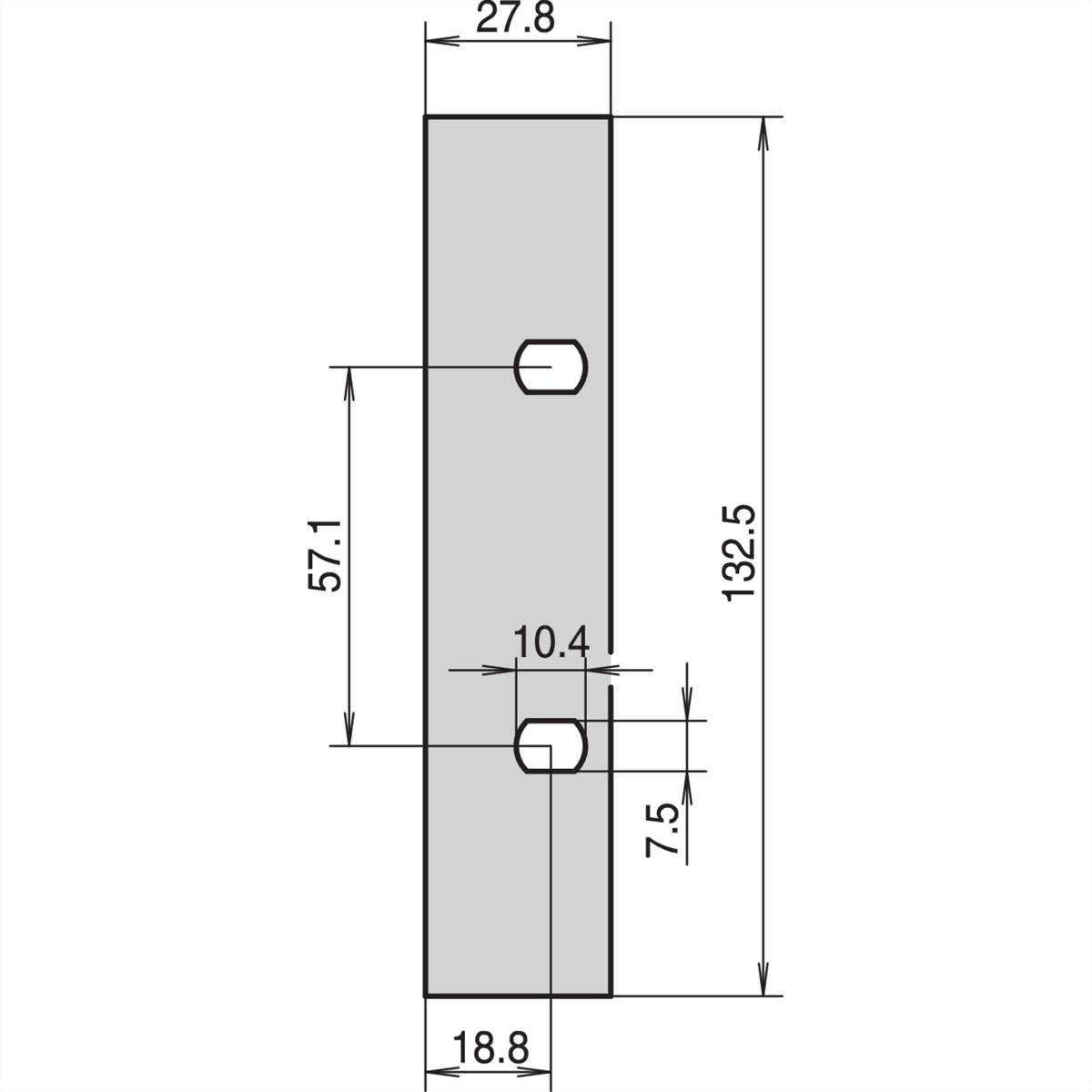 SCHROFF Deckplatten für Seitenwände Typ L - DECKPLATTE 3HE O.GRIFFL.-1