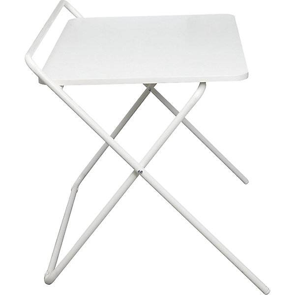 Klapptisch Leni 4-Fuß-Gestell 1000 x 600 mm Gestell weiß Platte weiß. TAKKT Industrial & Packaging GmbH-1