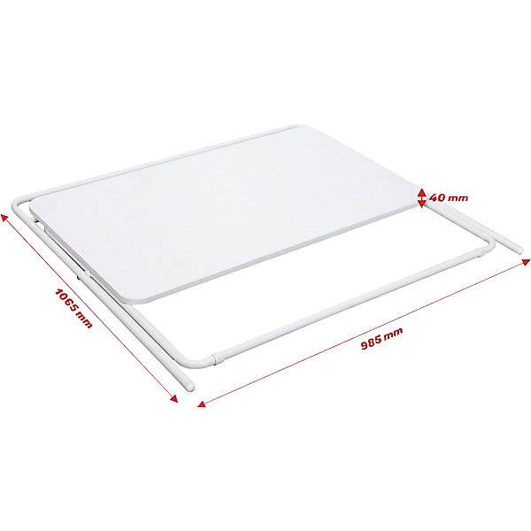 Klapptisch Leni 4-Fuß-Gestell 1000 x 600 mm Gestell weiß Platte weiß. TAKKT Industrial & Packaging GmbH-3