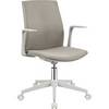 Schreibtischstuhl Gaia höhenverstellbar mit harten Rollen Bezug beige. 77125949 771259 49