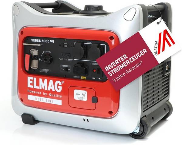 Stromerzeuger SEBSS 3000Wi Dauerleistung 2,6kVA m.YAMAHA-Motor MZ175 Benzin