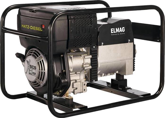 Stromerzeuger SED 7000WD-AVR Motorleistung 7,1kW m.HATZ-Motor 1B40 Diesel ELMAG-0