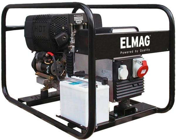 Stromerzeuger SED 7000WDE-AVR Motorleistung 7,1kW m.HATZ-Motor 1B40 Diesel ELMAG