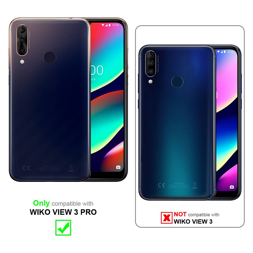 Cadorabo Handykette für WIKO VIEW 3 PRO in Orange - Handy Schutz Hülle Necklace mit Verstellbaren Band Kordel zum-1