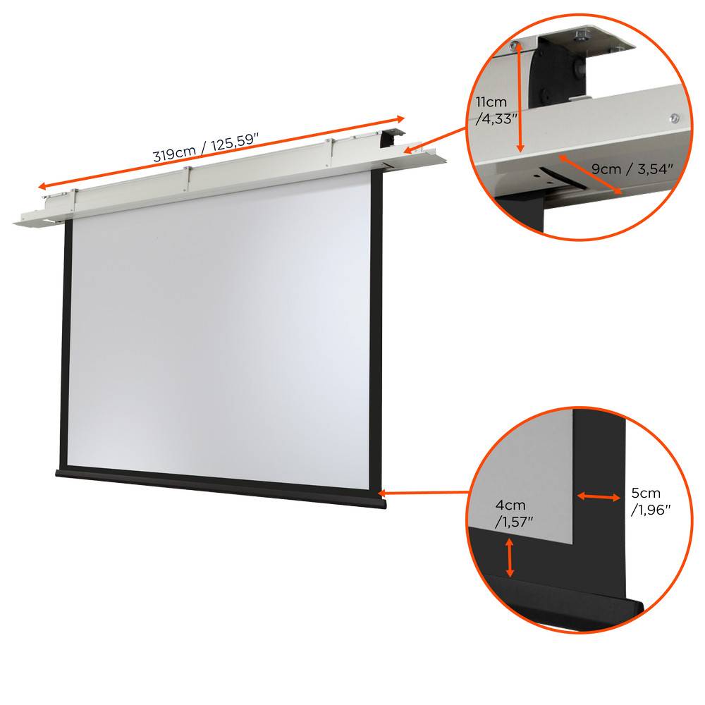 celexon Deckeneinbau Leinwand Motor Expert 300 x 225 cm-3