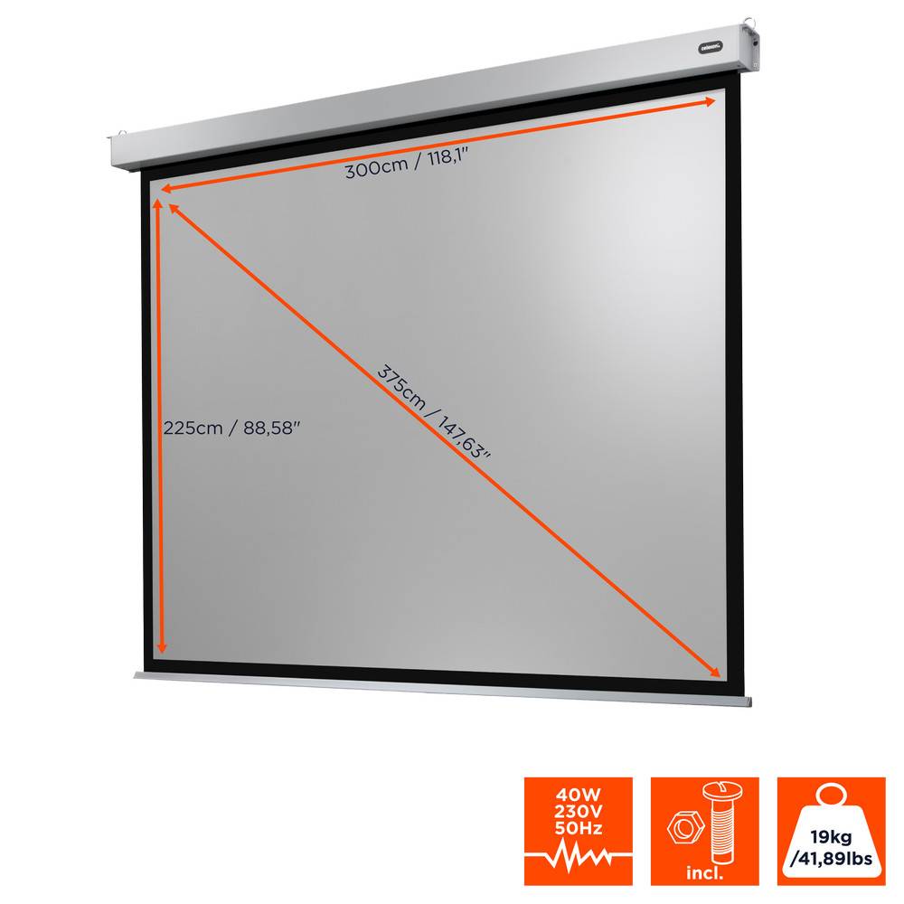 celexon Leinwand Motor Professional Plus 300 x 225 cm-4