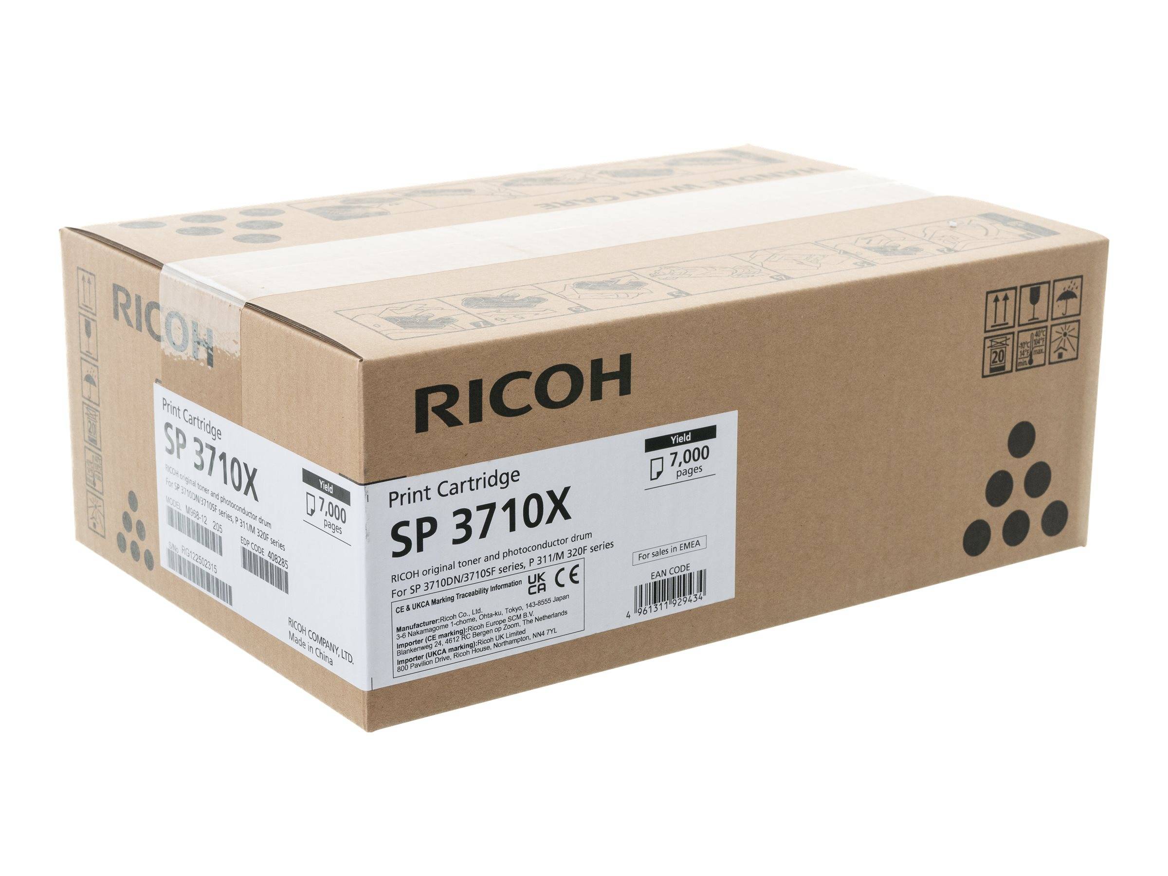 Ricoh SP 3710X - Schwarz - Original - Tonerpatrone-0