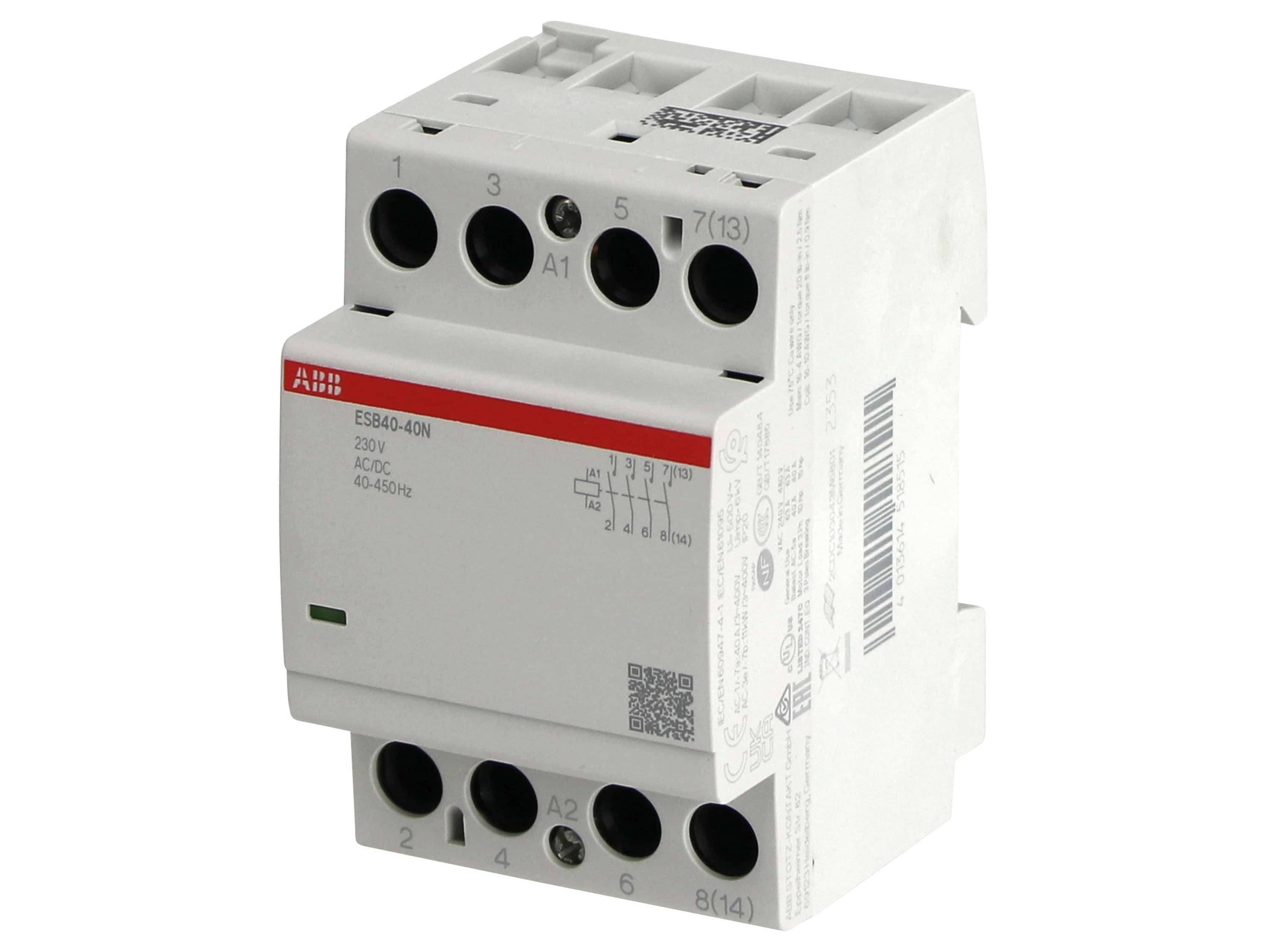 ABB ESB40-40N-06, Schütz, Weiß, IP20, AC, 54 mm, 65 mm-1