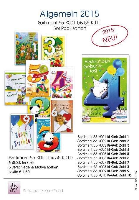 Karte Blanko Frühjahr 50er 10 Motive a 5 Stück sortiert-0