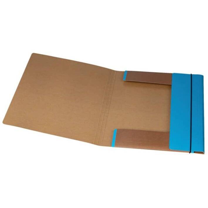 Gummizugmappe A4 Karton Donau 2060001FSC-10 Life neonblau-0