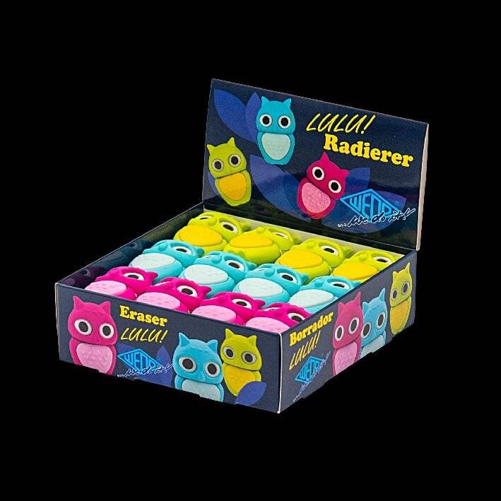 WEDO Radierer Eulen-Motiv LULU, f.sortiert-3