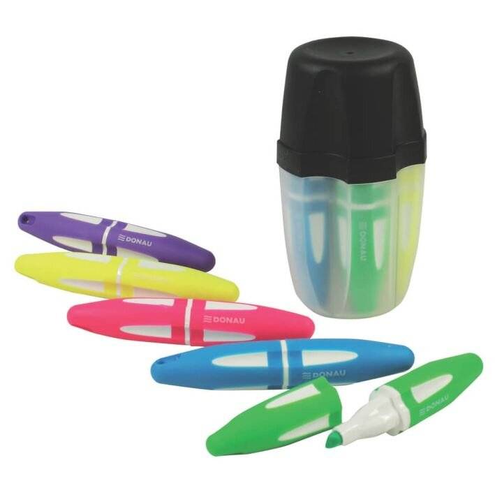 Textmarker 5er Set Donau 5140011-99 5 Farben sortiert-0