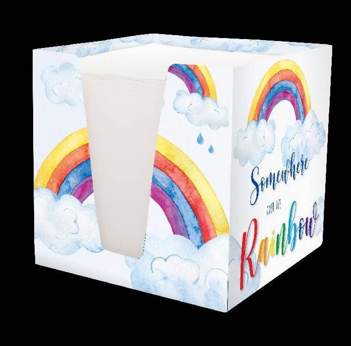 Notizklotz Rainbow 92x92x92mm, 900 Blatt-0