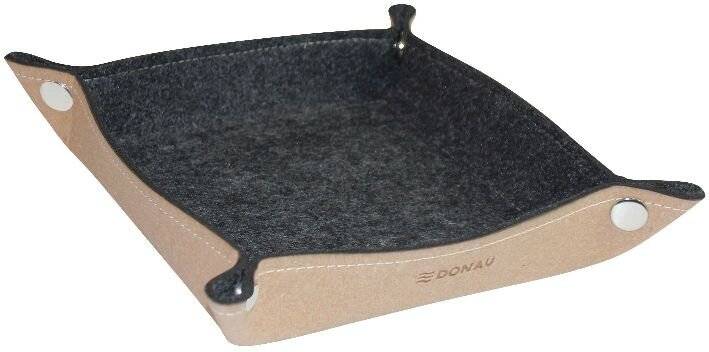 Taschenleerer Naturleder/Recycling Filz DONAU 2100006-02-0