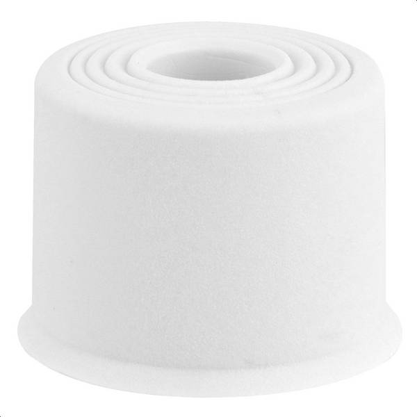 WAGNER Boden-/Wandtürstopper VULKANO SMALL - Ø 35 x 25 mm, Vollgummi, weiß, zum Schrauben - 15523121