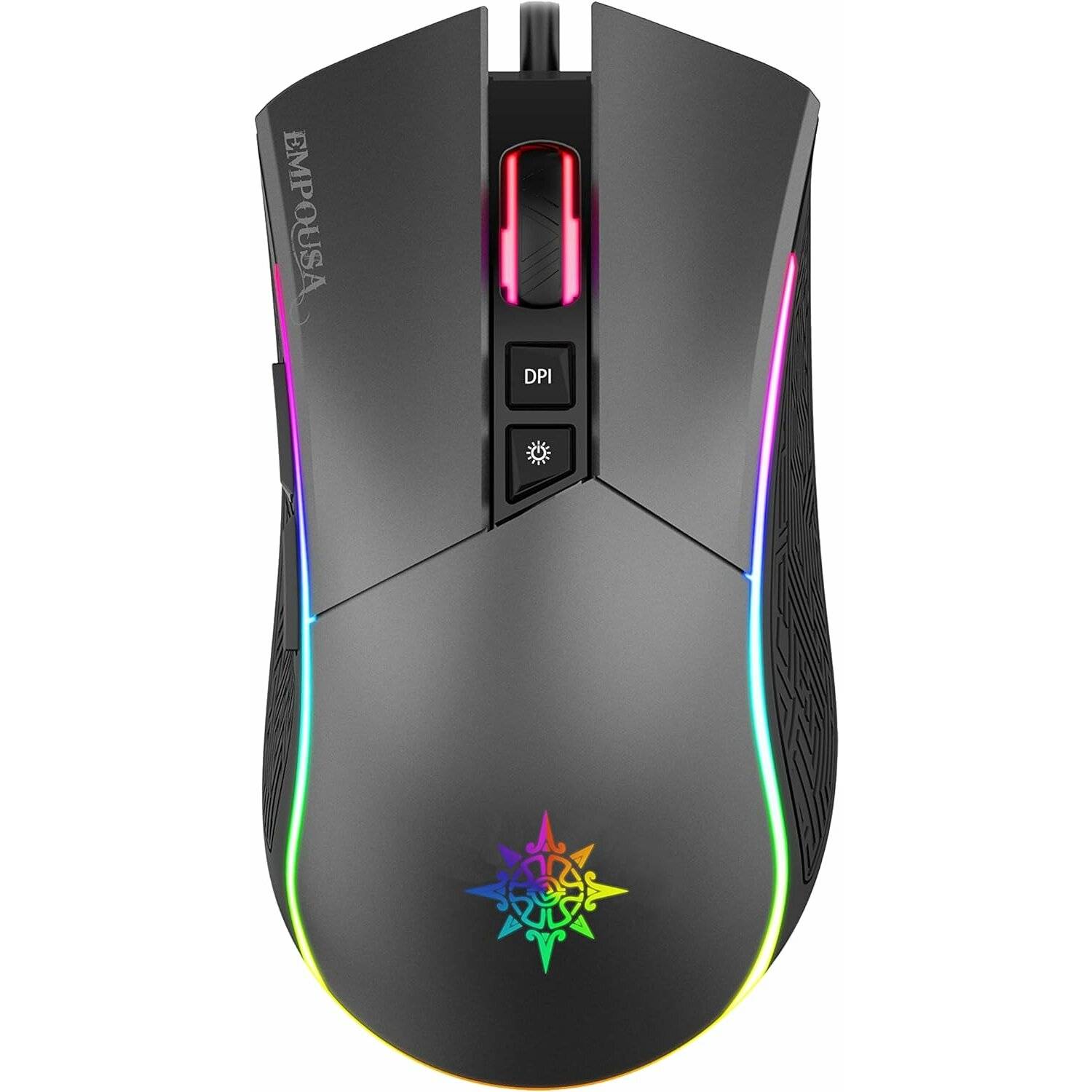 INCA IMG-GT19 RGB 7D Makro-Tasten Profiosonelle Gaming-Maus schwarz-1