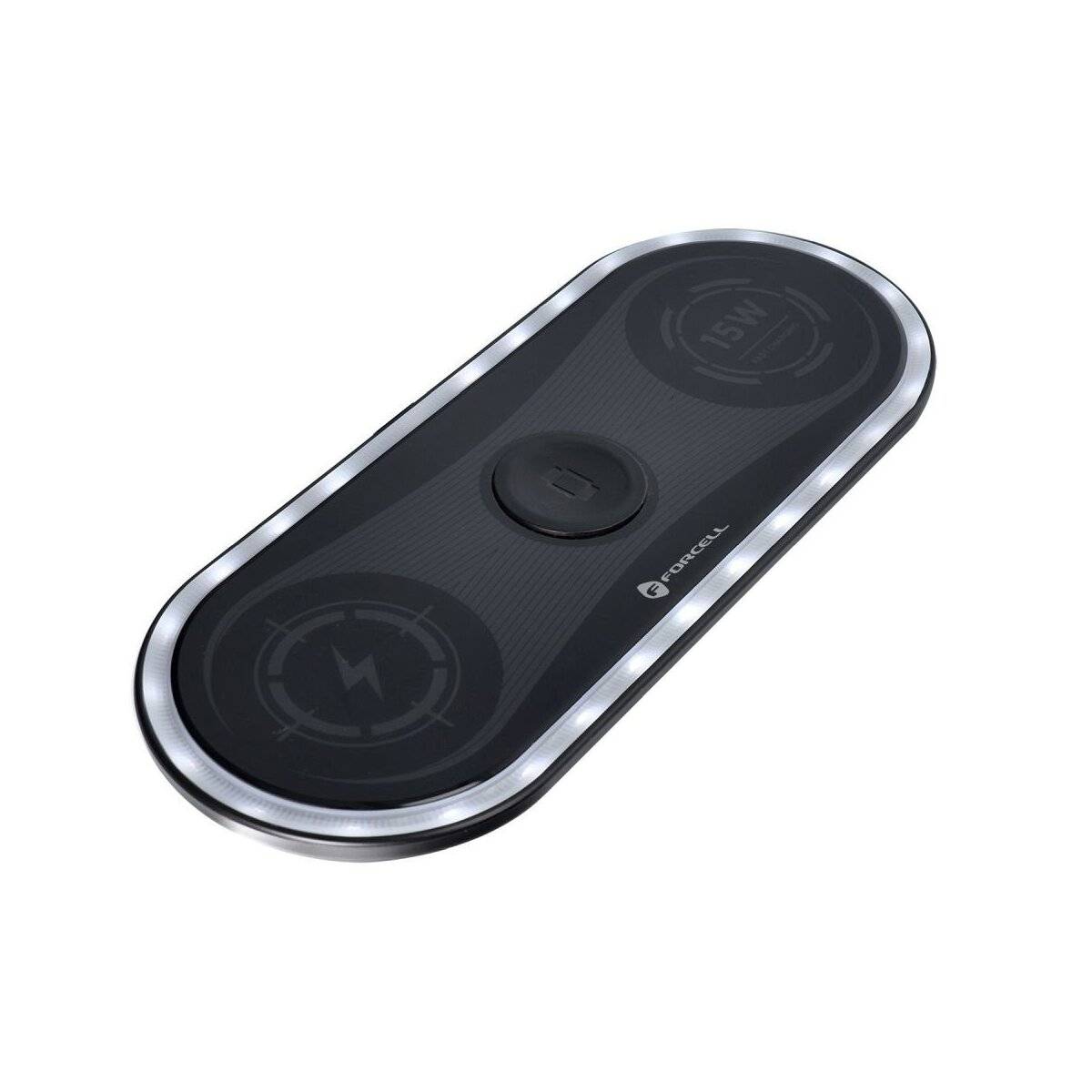 FORCELL F-ENERGY Ellipse Wireless Quick Charge Pad 3in1 15W Kabelloses Ladegerät-0