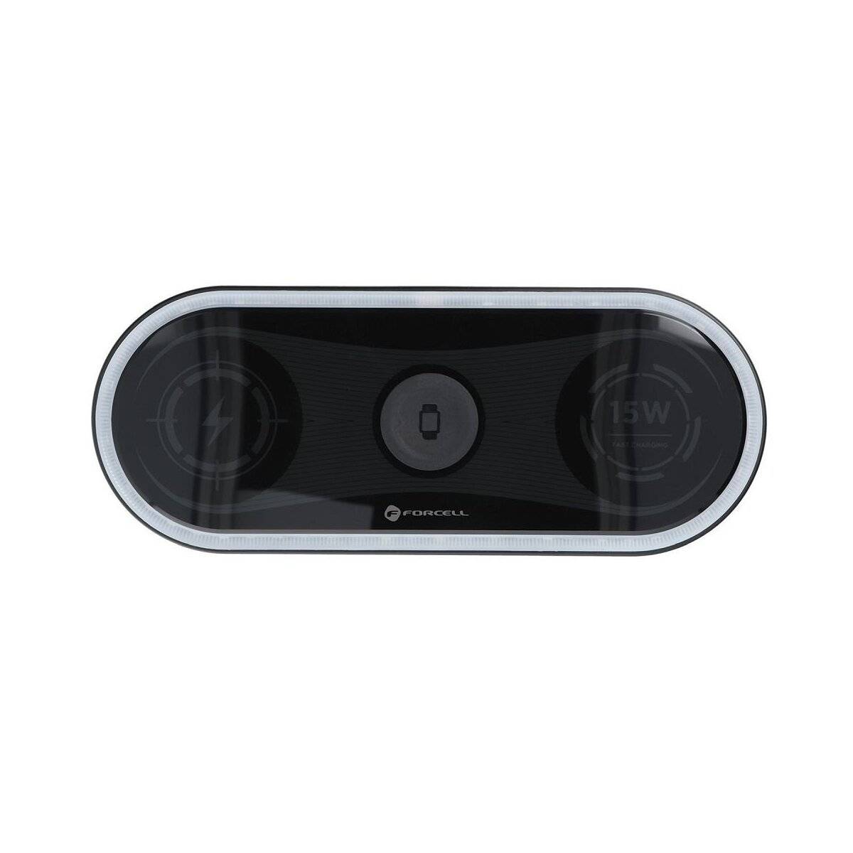 FORCELL F-ENERGY Ellipse Wireless Quick Charge Pad 3in1 15W Kabelloses Ladegerät-2
