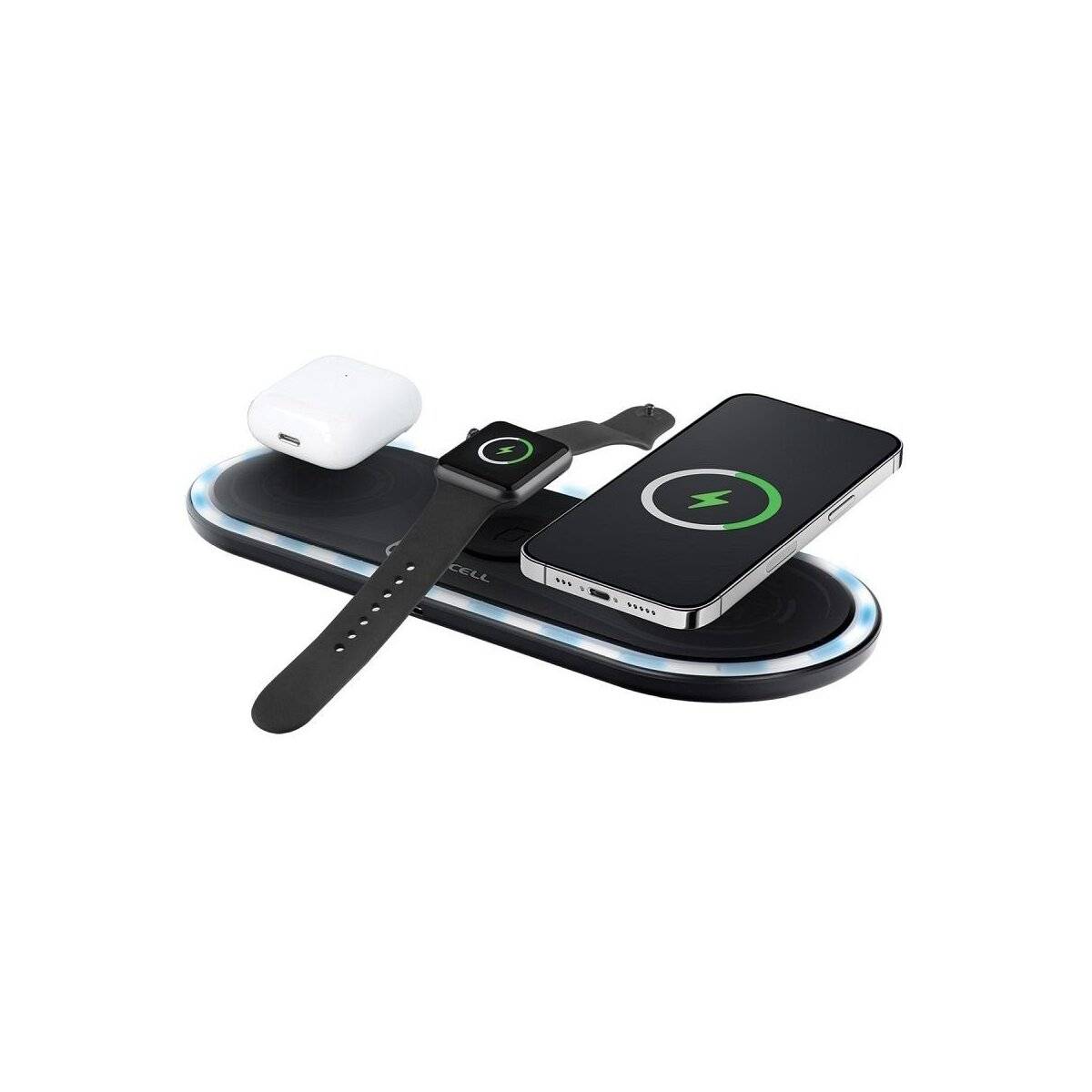 FORCELL F-ENERGY Ellipse Wireless Quick Charge Pad 3in1 15W Kabelloses Ladegerät-3
