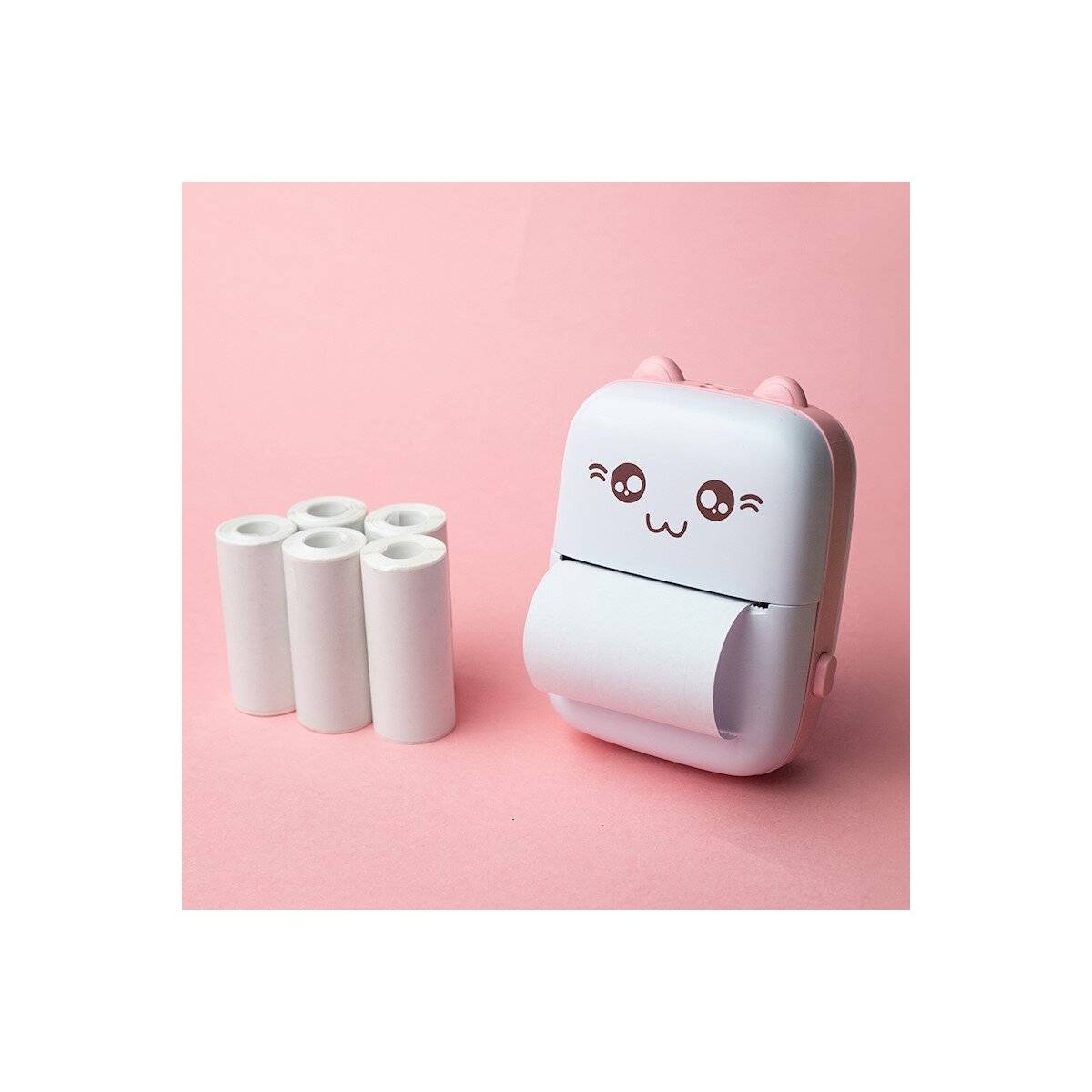 Maxlife Bluetooth-Thermodrucker MXTP-100 tragbarer Drucker Etikettendruck pink-1