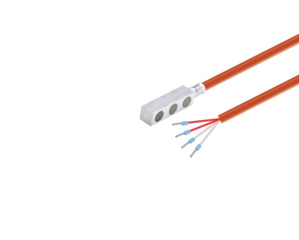 Pt100 Kl. B 4L Anlegefühler Haftmagnet 5m Silikon