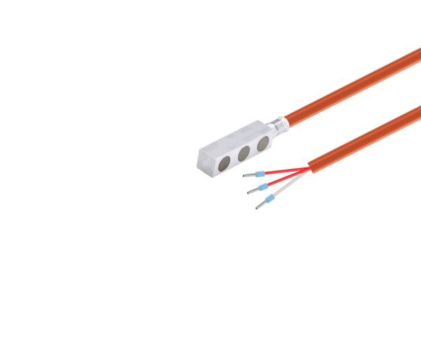 Pt100 Kl. A 4L Anlegefühler Haftmagnet 5m Silikon