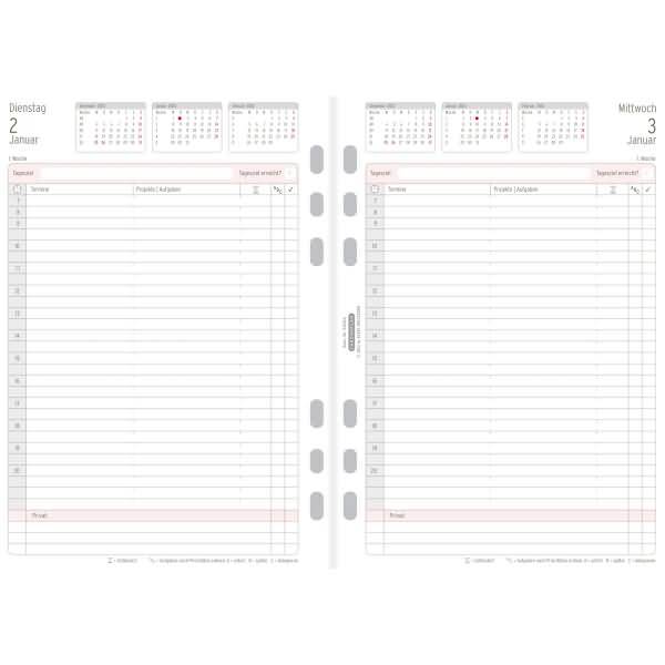 CHRONOPLAN Tagesplan 2024, 1 Tag/1 Seite, DIN A5 (72150309)-1