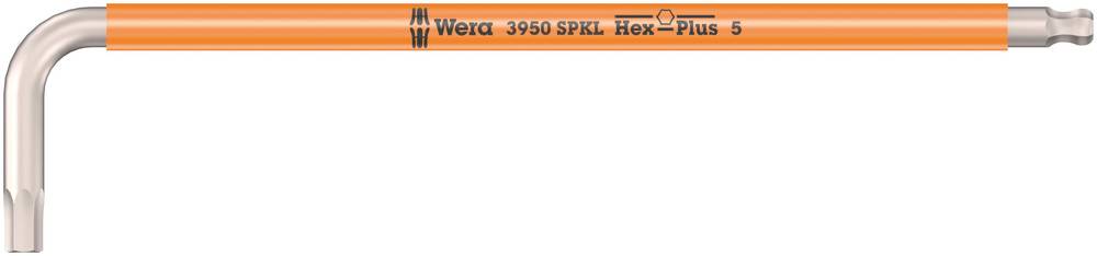 3950 SPKL Multicolour Winkelschlüssel, metrisch, Edelstahl, 5 x 154 mm-0