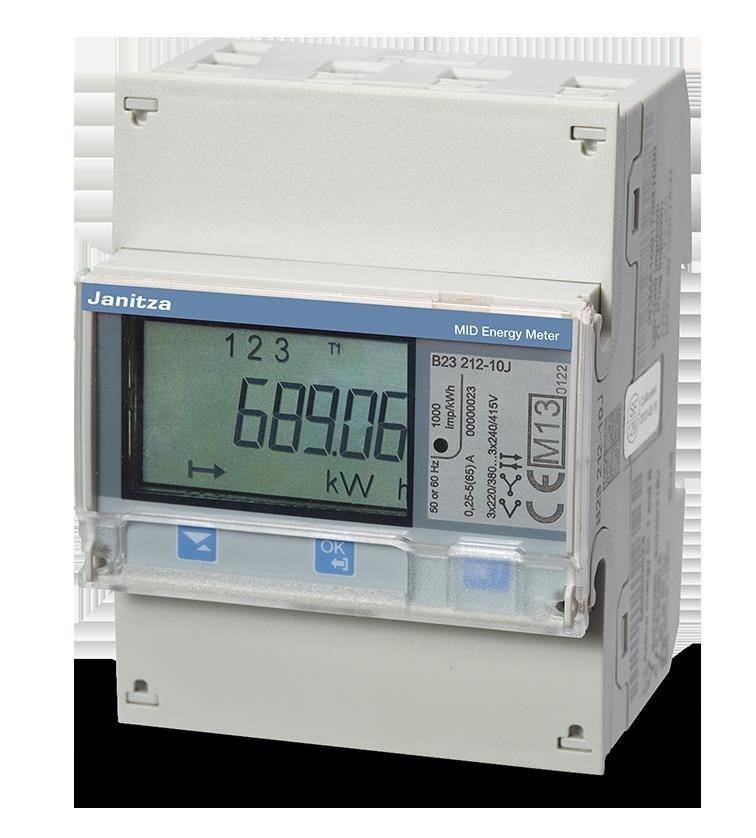 Janitza Electronic Janitza Electronic Messwandlerzähler 3-phasig 1/5A B24 312-10J (Mod...-1