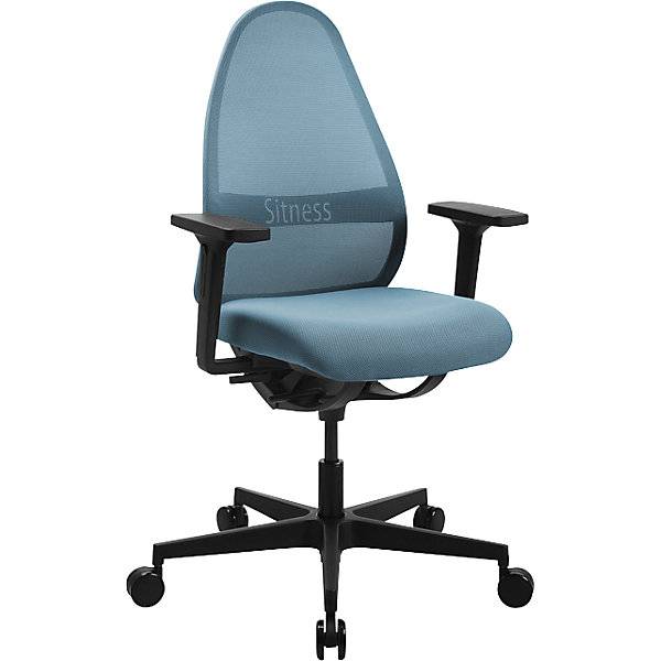 Bürostuhl SOFT SITNESS ART Synchronmechanik mit Armlehnen blau. Topstar GmbH 77497549