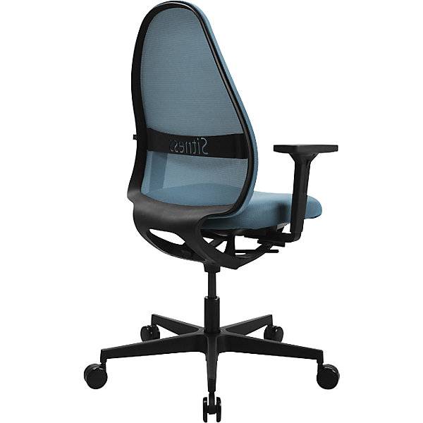 Bürostuhl SOFT SITNESS ART Synchronmechanik mit Armlehnen blau. Topstar GmbH 77497549-2