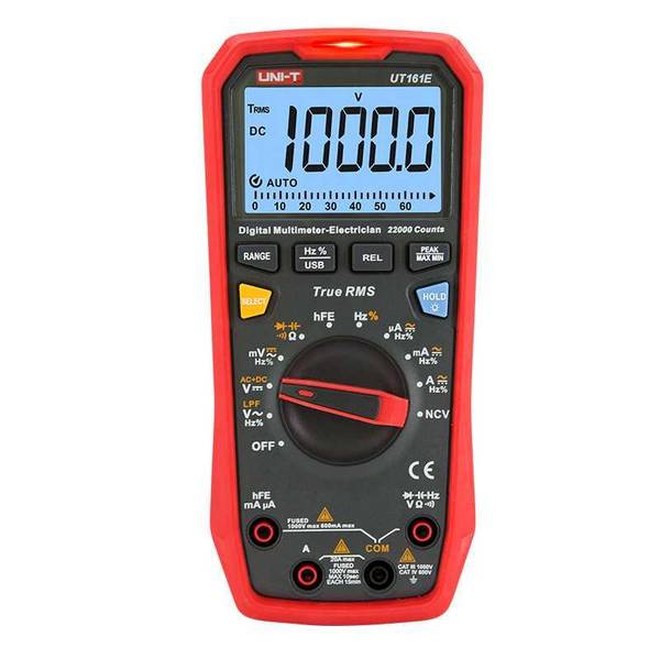 UNI-T UT 161E - Multimeter digital 20.000 Counts USB hFEMultimeter