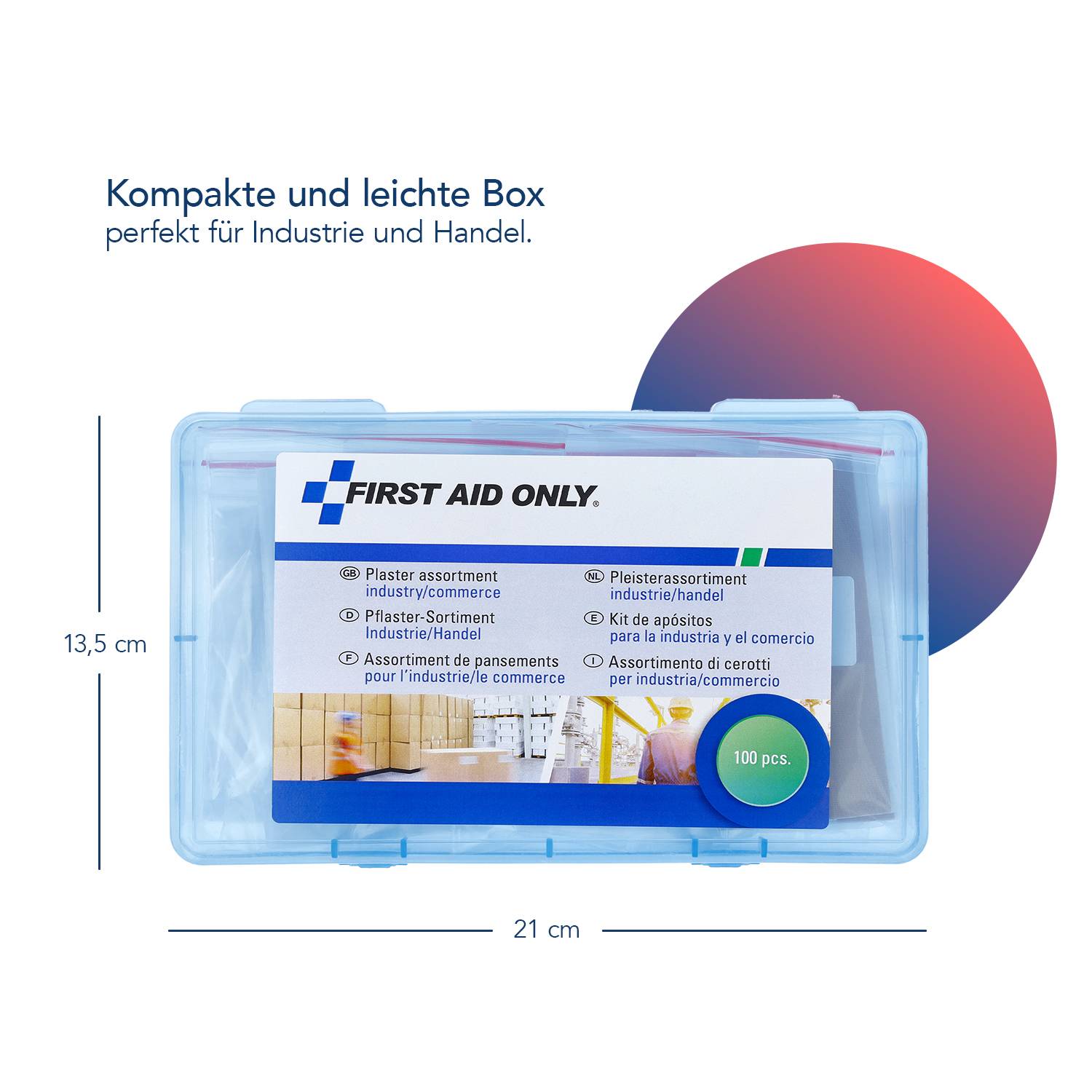 First AID ONLY 100-teiliges Pflastersortiment »Industrie/Handel«-3