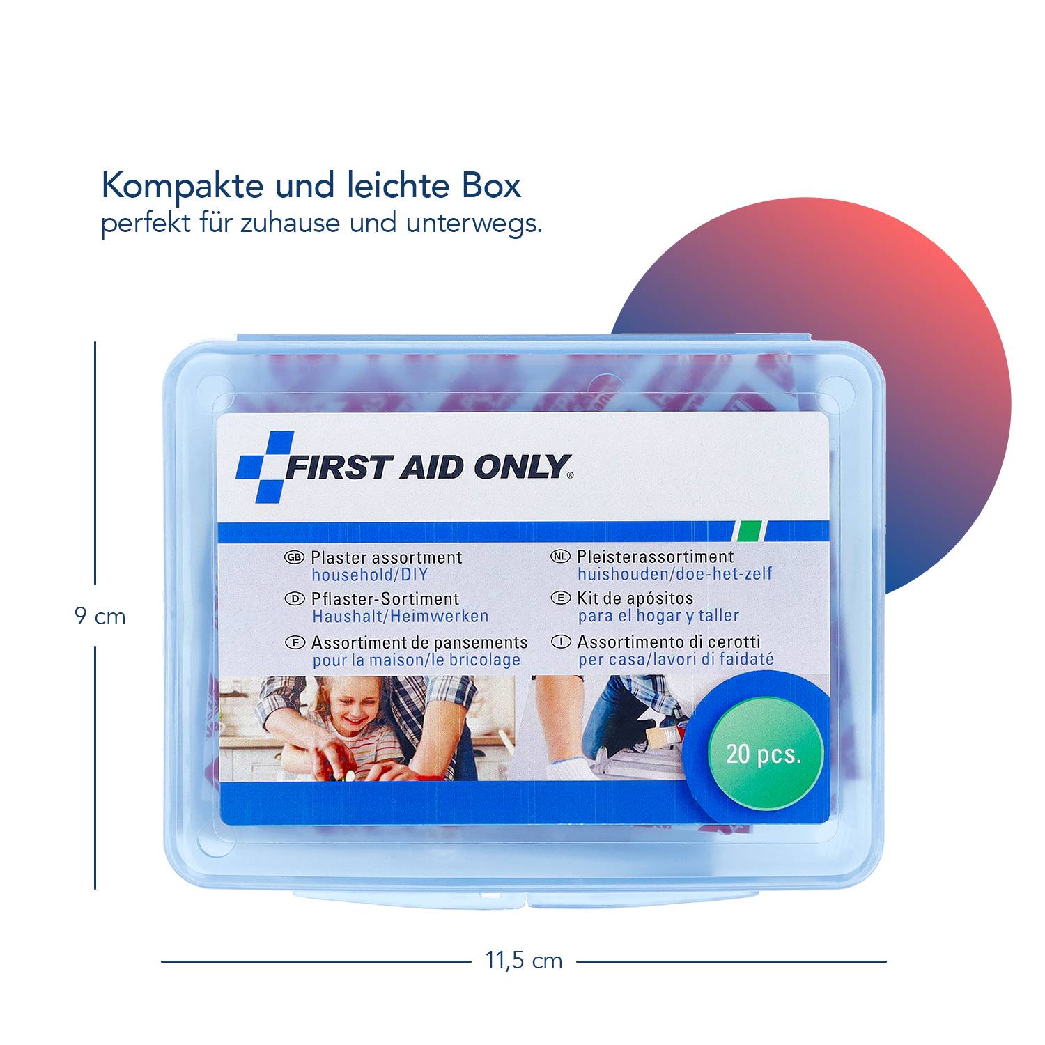 FIRST AID ONLY - Pflaster Haushalt/Heimwerken 9 cm x 11.5-3