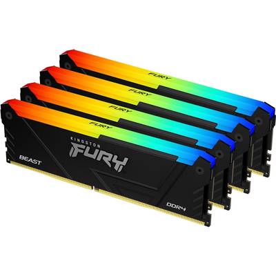 Kingston Technology FURY Beast RGB Speichermodul 64 GB 4 x 16 GB DDR4 3200 MHz (KF432C16BB12AK4/64)