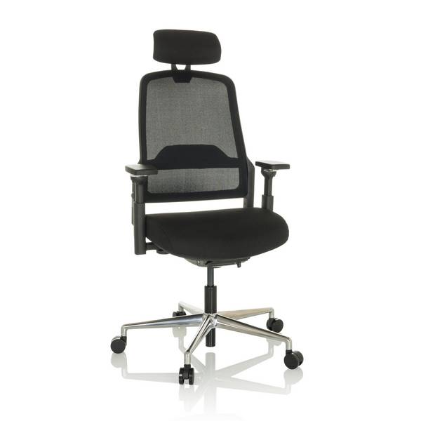 Bürostuhl Chefsessel TERARO AX Netzstoff Stoff schwarz hjh OFFICE