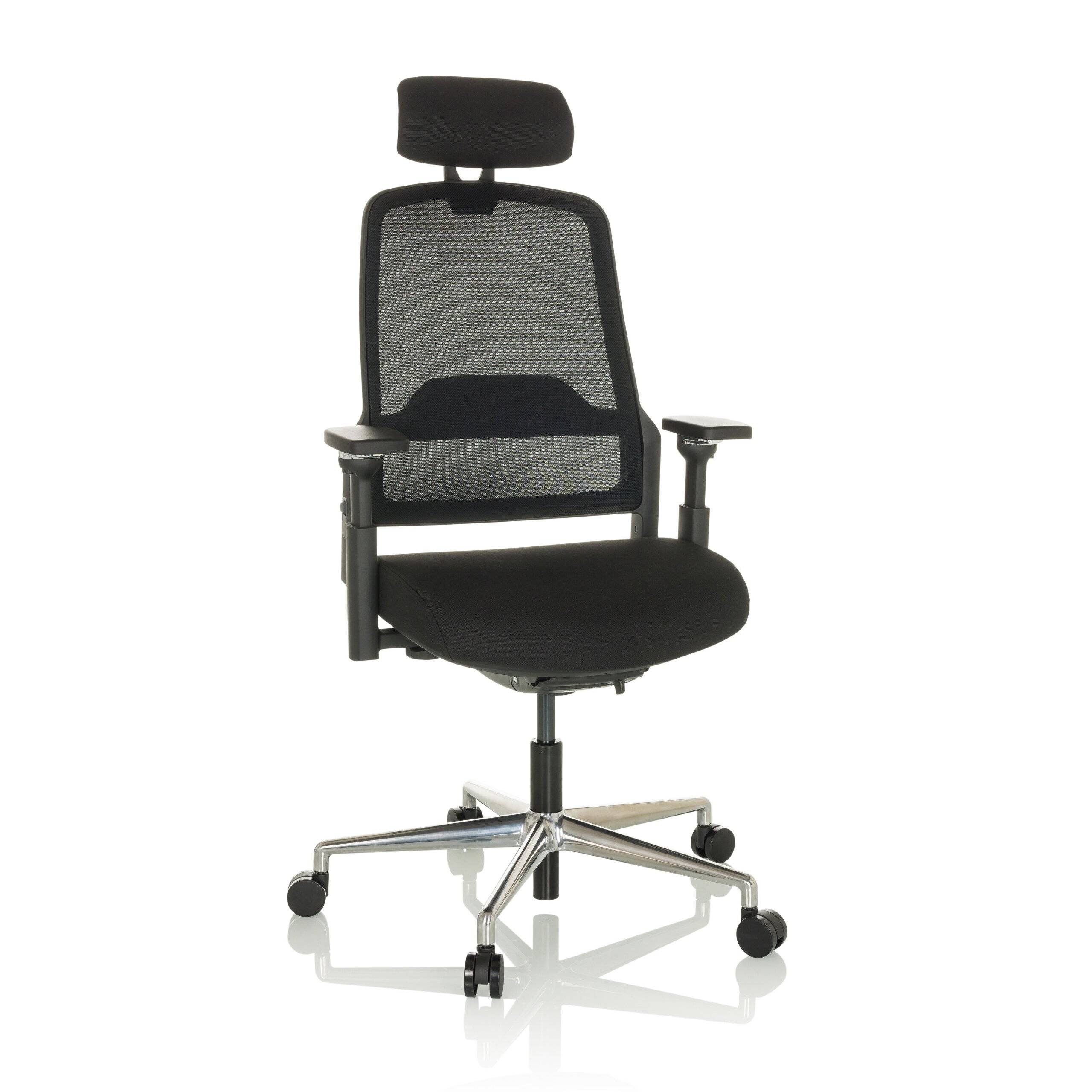 Bürostuhl Chefsessel TERARO AX Netzstoff Stoff schwarz hjh OFFICE-0
