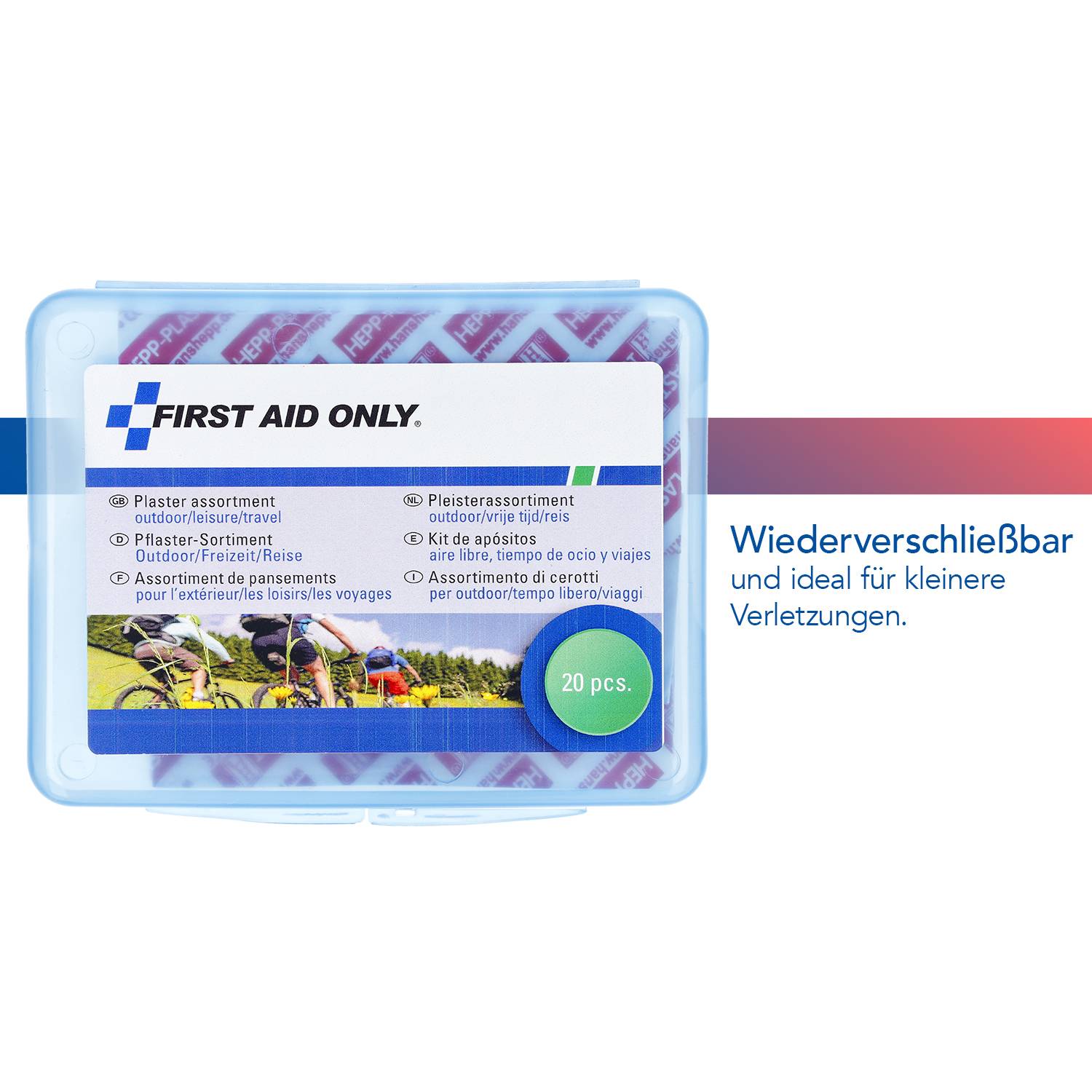 FIRST AID ONLY Pflaster Outdoor/Freizeit/Reise 9 cm x 11.5 cm P-10024-2