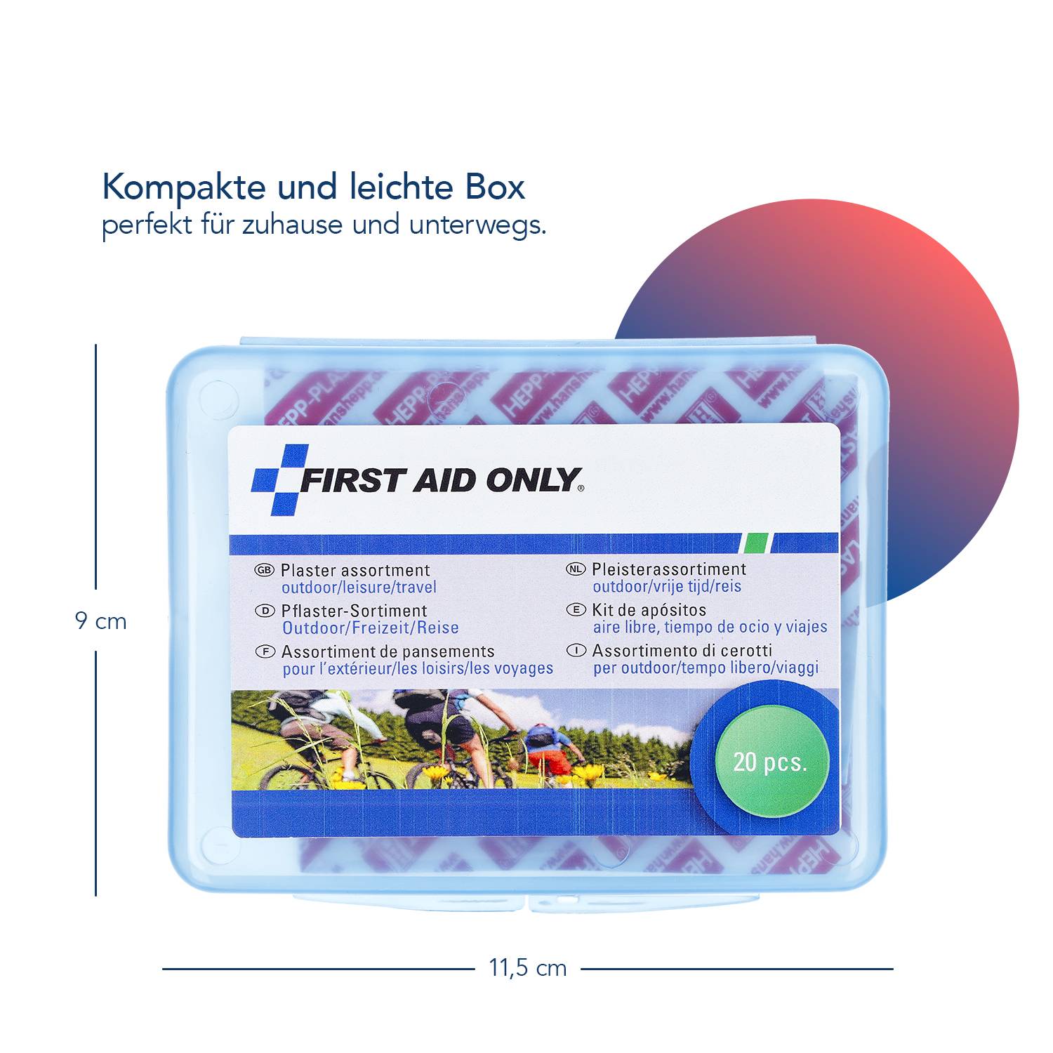 FIRST AID ONLY Pflaster Outdoor/Freizeit/Reise 9 cm x 11.5 cm P-10024-3