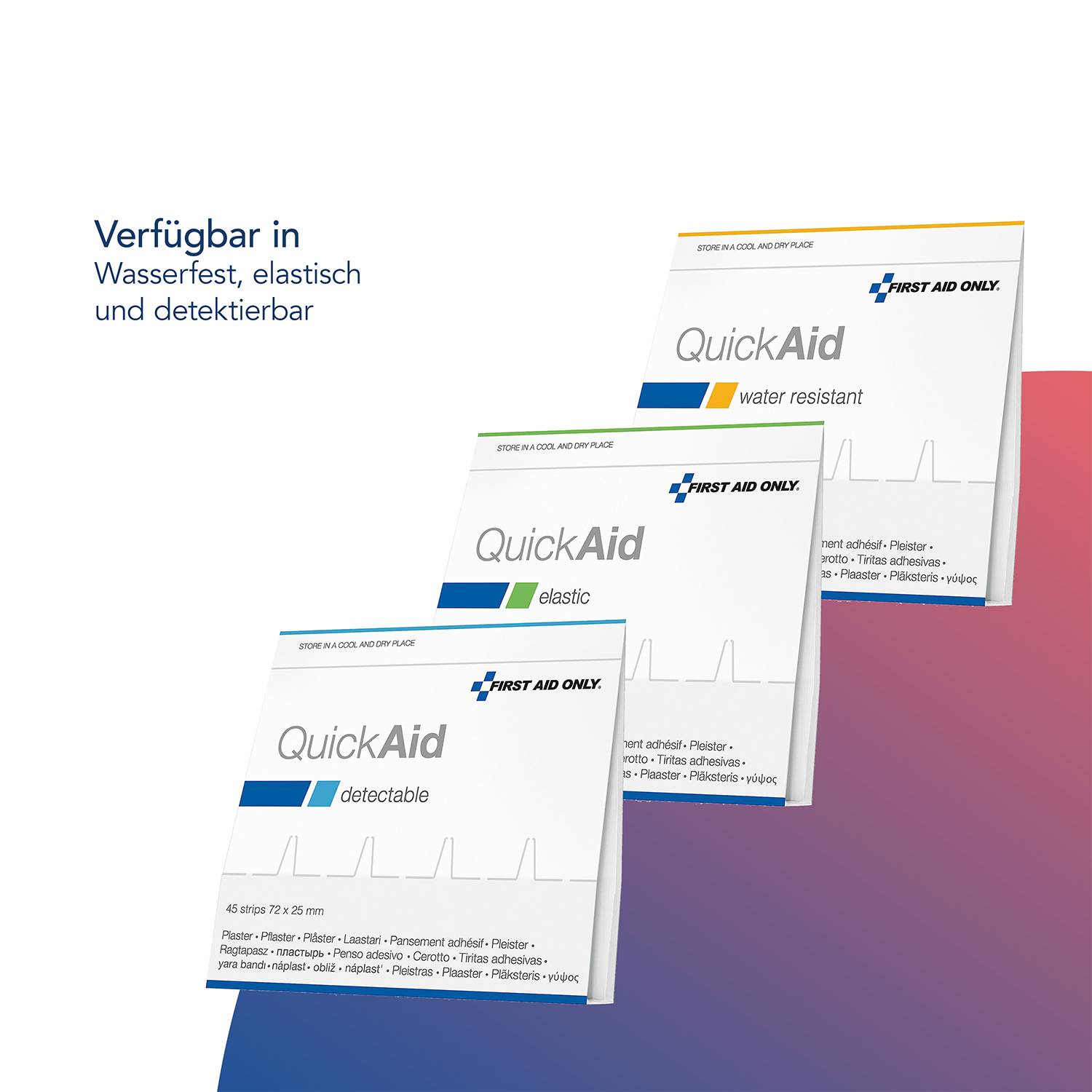 FIRST AID ONLY Nachfüllpack QuickAid P-44005 00 45 St./Pack.-4