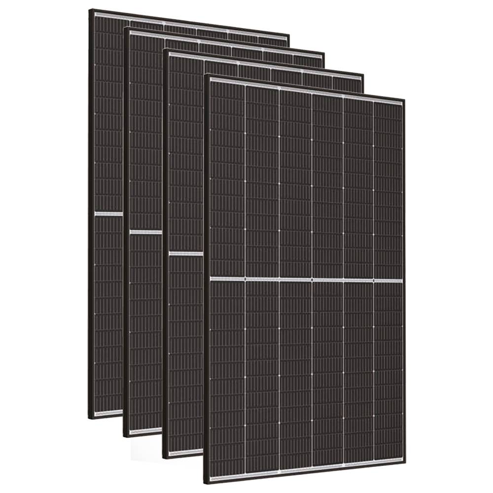 Offgridtec Balkonkraftwerk 1880W Blackframe Mini-PV Solaranlage inkl. HMS-1600-4T und DTU-Lite-S-2