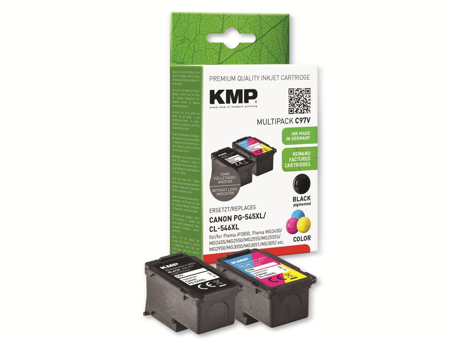 KMP Tintenpatrone C97V 1562,4005 wie PG545/CL546XL sw+c/m/y 2St.-0